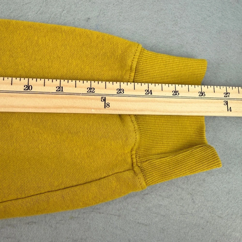 The North Face Mens Mustard Yellow Box‎ Logo Pullover Hoodie XL A7UNS F22